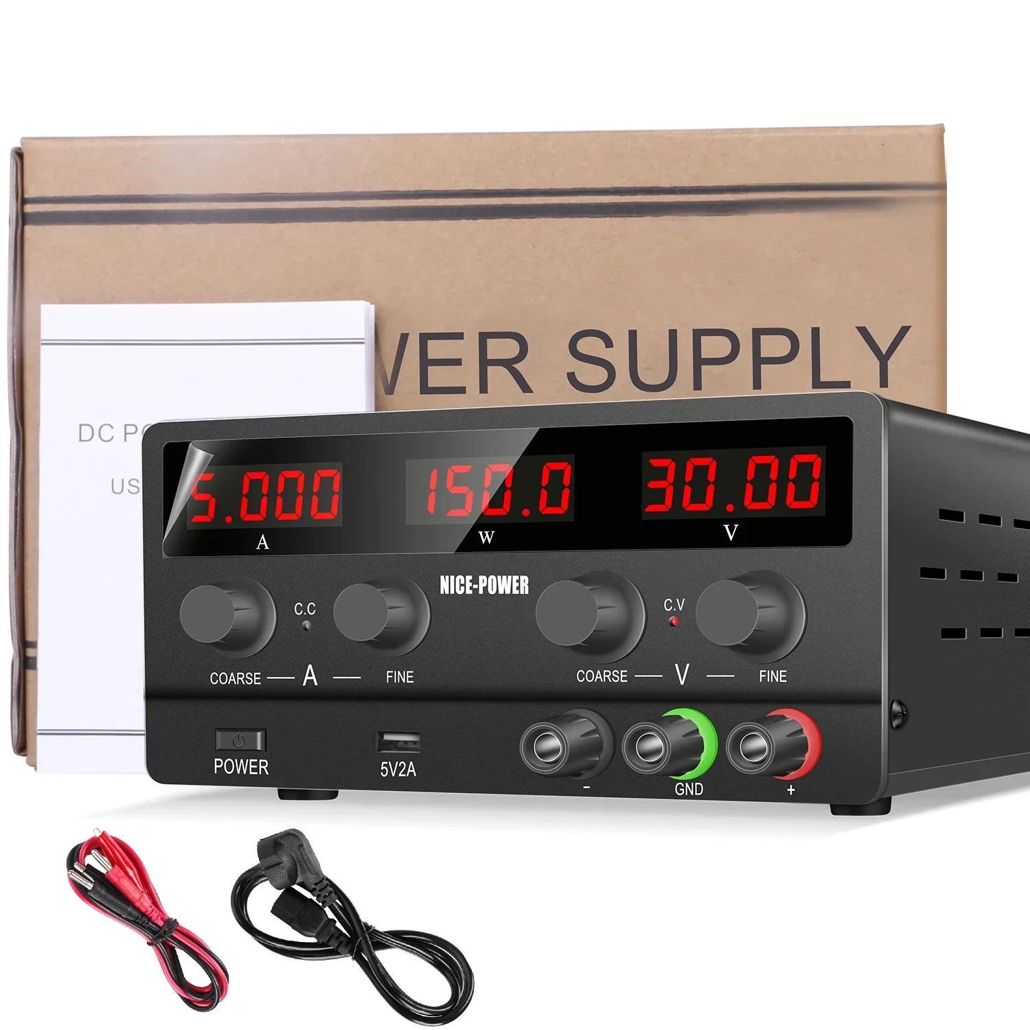 30V 5A 150W DC-voeding NICE-PO - Smps Power Supply recensie en prijs